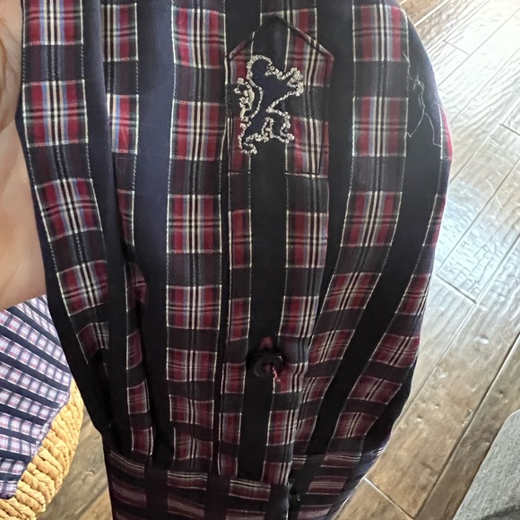 Bugatchi shaped fit men’s size L. shirt in midnight  100% cotton   nwt - Picture 5 of 7